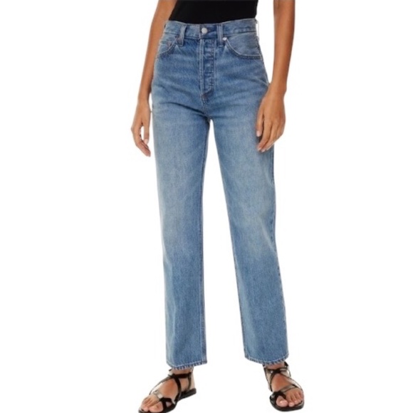 Denim Forum Aritzia NWT The 90s Joni High-Rise Loose Jeans Button-Fly 29 - Picture 1 of 14